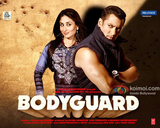 Kareena Kapoor Khan and Salman Khan in a still from 'Bodyguard' movie poster