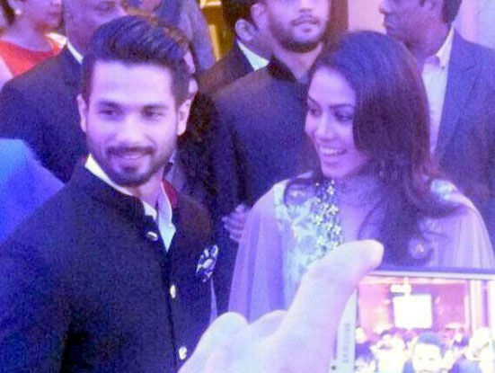 Shahid Kapoor and Mira Rajput during their reception