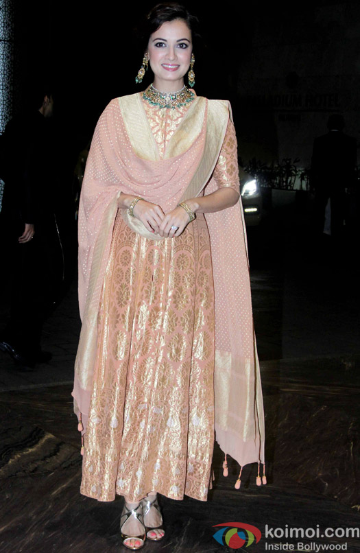 Dia Mirza attend Shahid Kapoor and Mira Rajput's reception