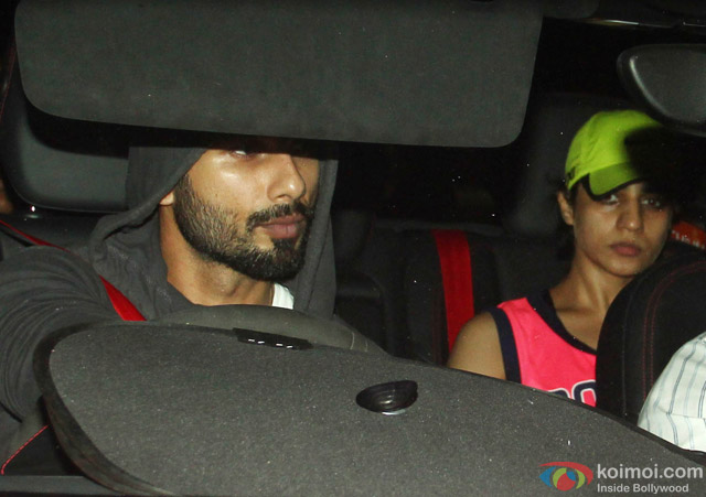 Shahid Kapoor Snapped Coming Out Of Gym