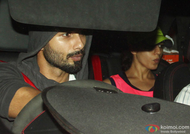 Shahid Kapoor Snapped Coming Out Of Gym