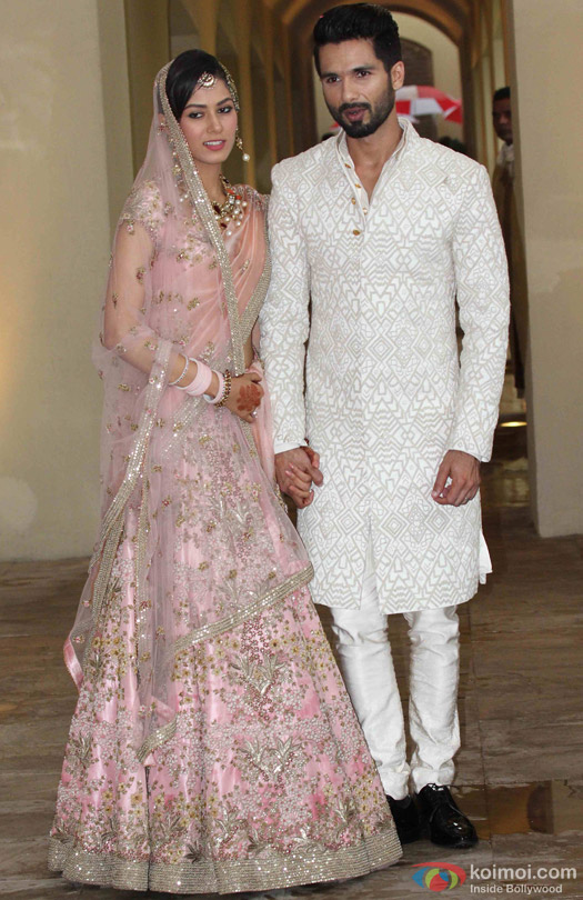 Shahid Kapoor-Mira Rajput's during Wedding Reception
