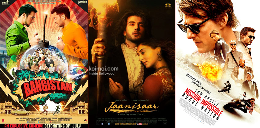 Bangistan, Jaanisaar, Mission: Impossible - Rogue Nation movie posters