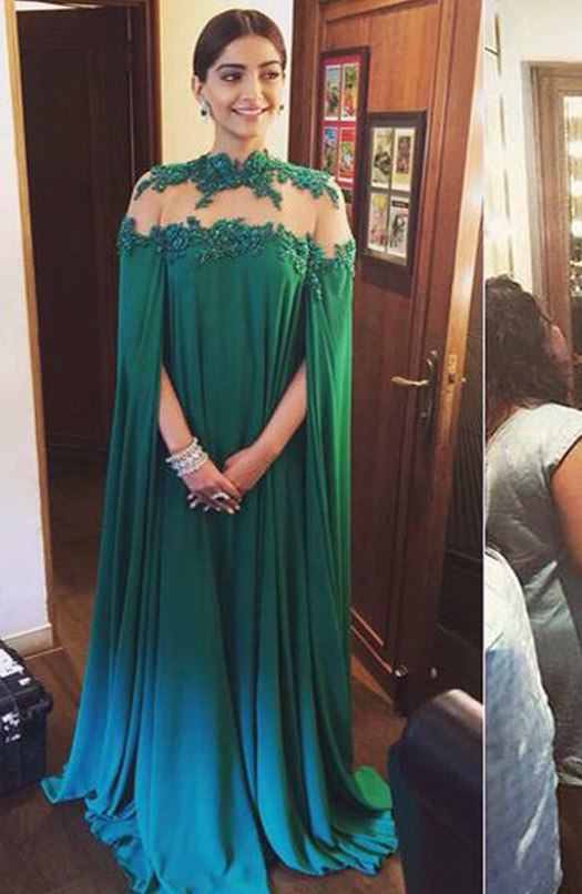 Sonam Kapoor Dons A Sexy Backless Gown Iijw 2015 S Inaugural Event Koimoi