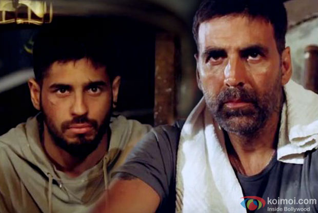 Sidharth Malhotra and Akshay Kumar in a still from movie 'Brothers'