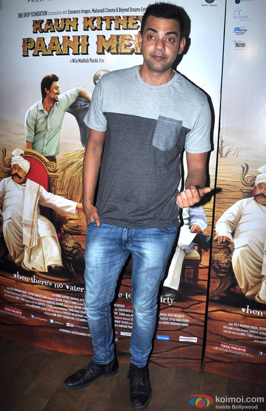 Cyrus Sahukar during the screening of movie 'Kaun Kitney Paani Mein'