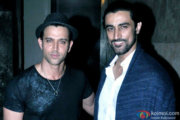 Hrithik Roshan and Kunal Kapoor at an event