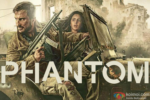 Saif Ali Khan and Katrina Kaif in a still from 'Phantom' movie poster