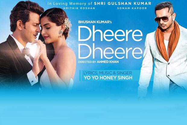 Hrithik Roshan , Sonam Kapoor and Honey Singh in still from 'Dheere Dheere' Track