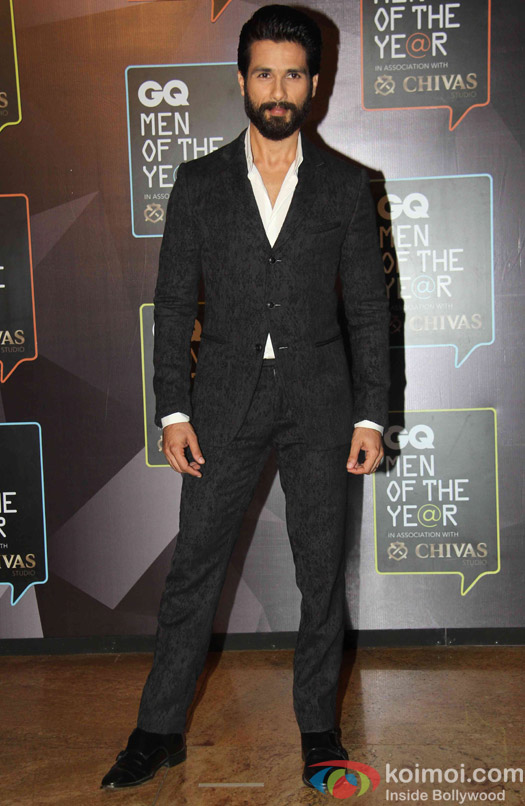 Shahid Kapoor during the GQ Men of The Year Awards 2015