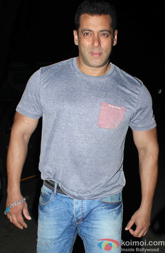 Salman Khan spotted at mehaboob studio