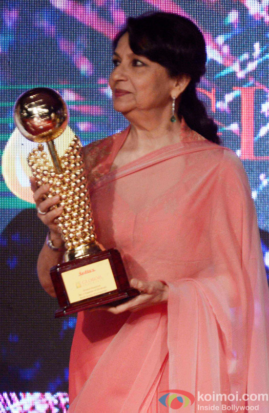 Sharmila Tagore during the19th Globoil awards ceremony held in Mumbai