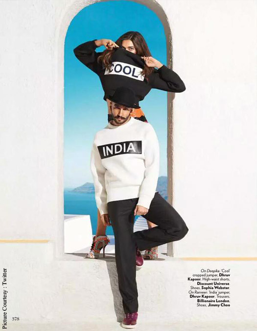Vogue Photo-Shoot : Ranveer Kapoor and Deepika Padukone's Spicy Romance