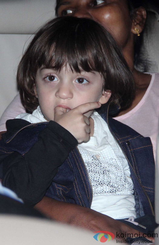 AbRam Khan spotted at airport