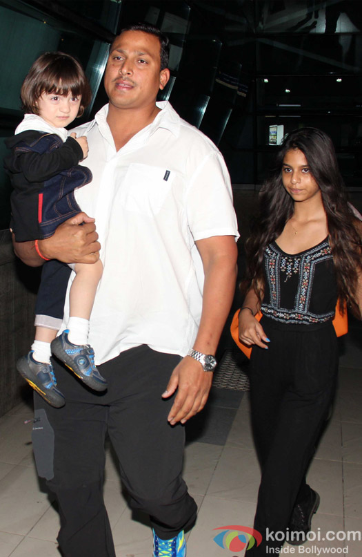 Suhana Khan and AbRam Khan spotted at airport