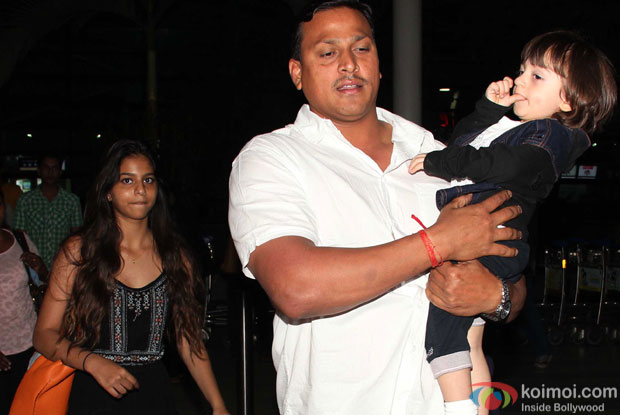 Suhana Khan and AbRam Khan spotted at airport