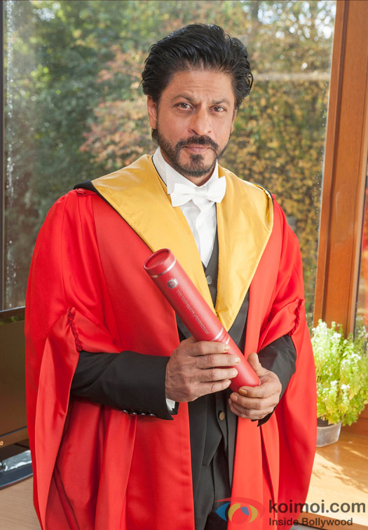 Shah Rukh Khan received the degree of Doctor Honoris Causa from the University Chancellor HRH The Princess Royal in Edinburgh