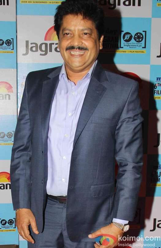 Udit Narayan during the closing ceremony of Jagran Film Festival in Mumbai