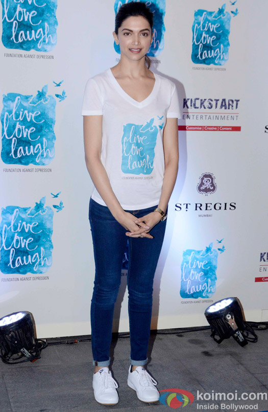  Deepika Padukone during the launch of her NGO The Live Love Laugh Foundation 