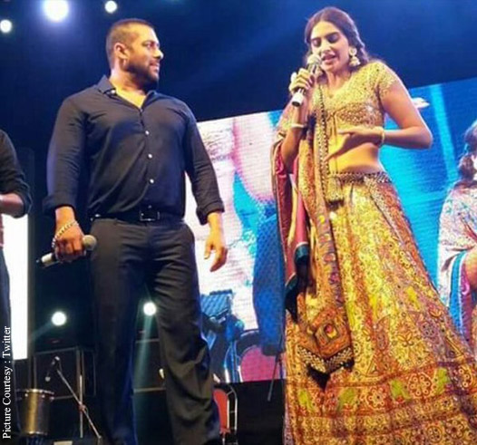 Salman Khan and Sonam Kapoor at Ahmadabad