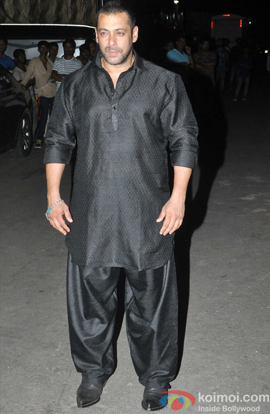 Salman Khan during the Diwali shoot of Prem Ki Diwali for Life OK channel