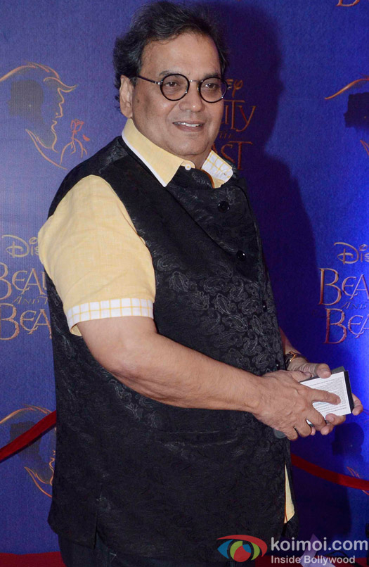 Subhash Ghai at the premier of Disney India's stage musical 'Beauty and the Beast'