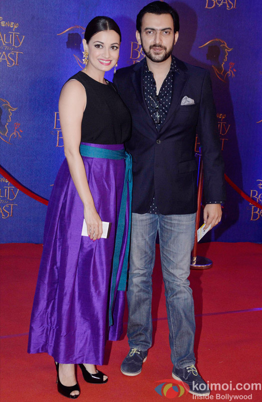  Dia Mirza and Sahil Sangha at the premier of Disney India's stage musical 'Beauty and the Beast'