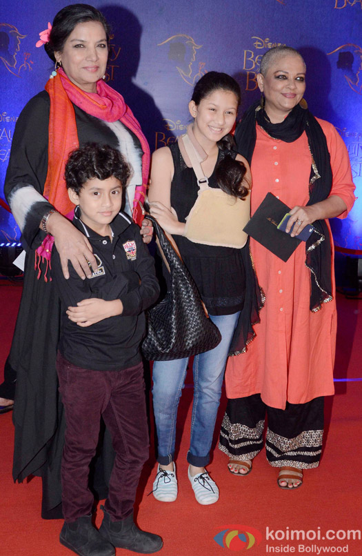Shabana Azmi at the premier of Disney India's stage musical 'Beauty and the Beast'