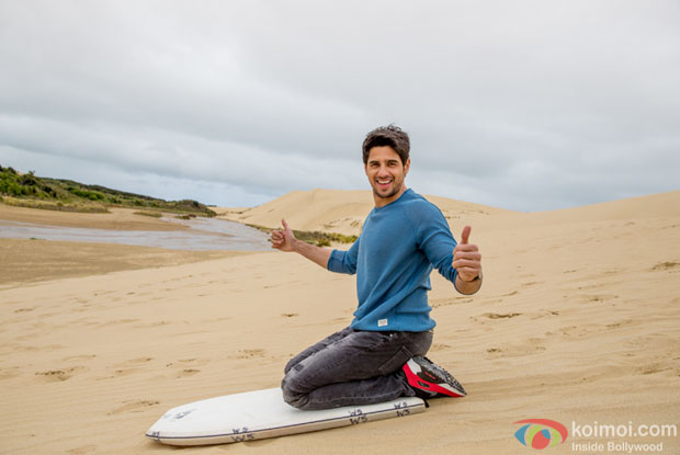 Sand surfing grips Sidharth Malhotra in New Zealand