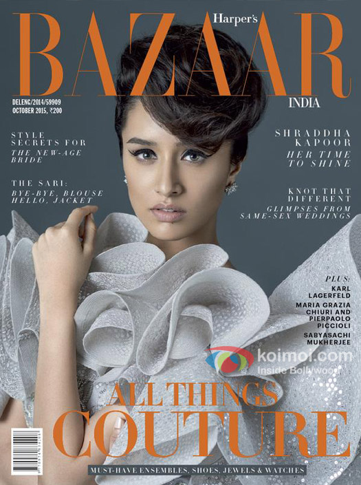 Shraddha Kapoor Shinning On The Cover Of Harper's Bazaar