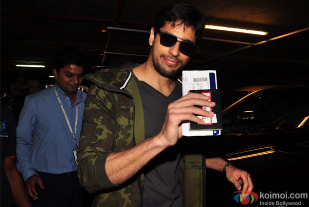 Sidharth Malhotra spotted at airport