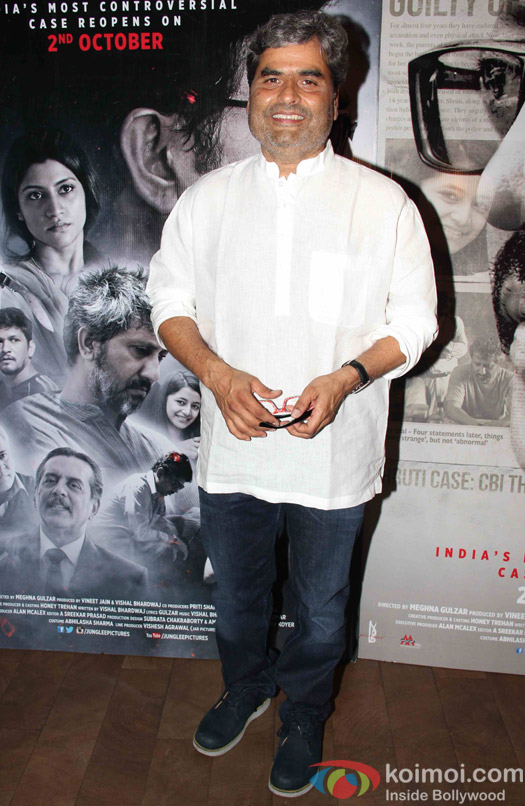 Vishal Bhardwaj during the special screening of film Talvar