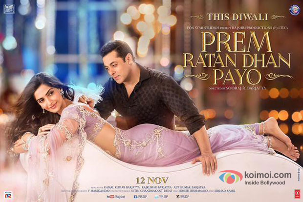 Sonam Kapoor and Salman Khan in a still from 'Prem Ratan Dhan Payo' movie poster