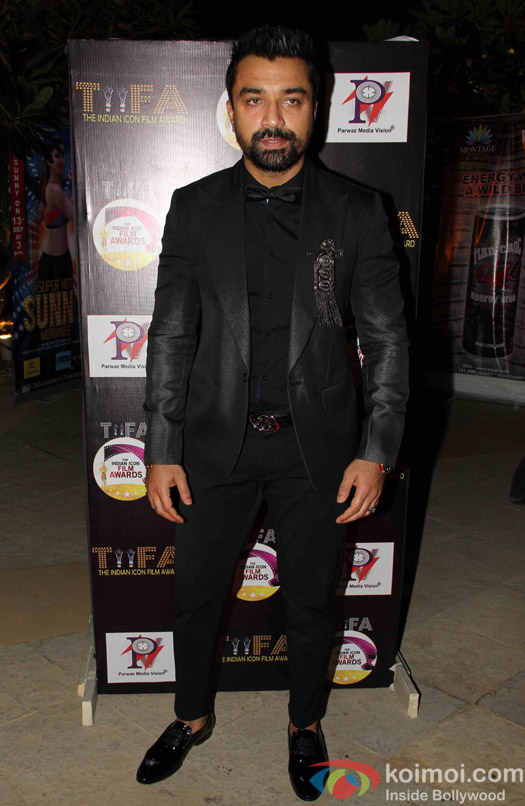 Ajaz Khan during The Indian Icon Film Award 2015 in Mumbai