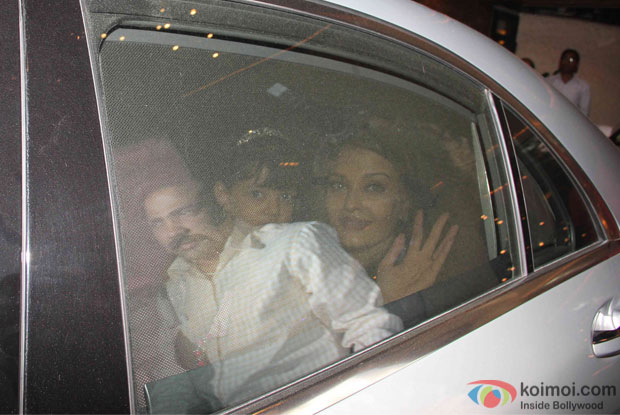 Aishwarya Rai Bachchan during Aaradhya Bachchan's birthday celebrations