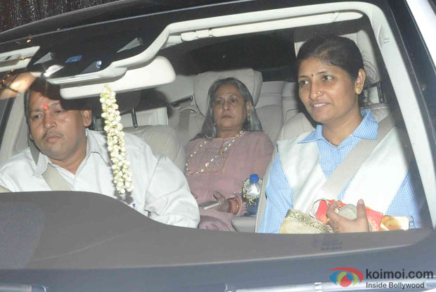Jaya Bachchan during Aaradhya Bachchan's birthday celebrations