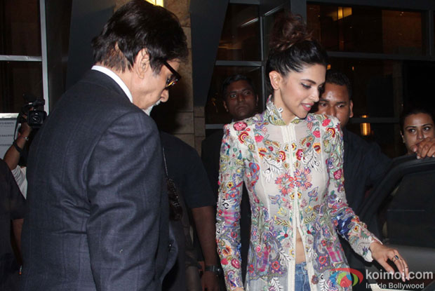 Amitabh Bachchan and Deepika Padukone