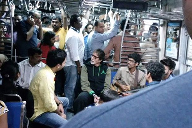 Amitabh Bachchan travel in local train