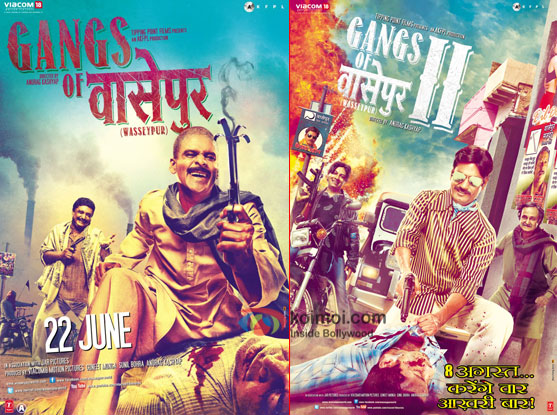 Gangs Of Wasseypur and Gangs Of Wasseypur II movie posters