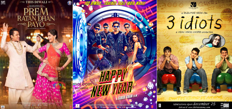 Box Office - Salman's Prem Ratan Dhan Payo goes past Aamir's 3 Idiots, will cross Shahrukh's Happy New Year today