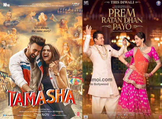 Box Office - Tamasha set to be bext biggie after Prem Ratan Dhan Payo to score well
