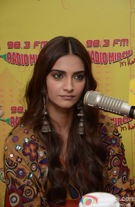 Sonam Kapoor at Radio Mirchi studio