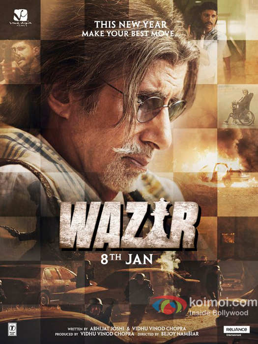 Amitabh Bachchan in a still from 'Wazir' movie poster