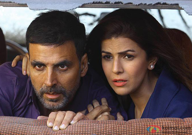 Akshay Kumar and Nimrat Kaur in a still from movie 'Airlift'