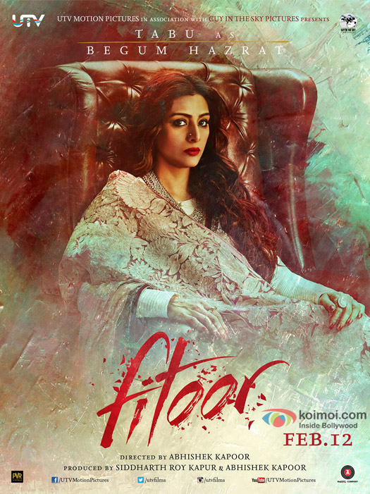 Tabu in a 'Fitoor' Movie Poster 4