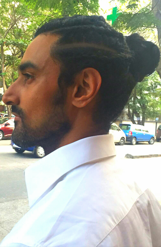 Kunal Kapoor sports a funky braided man-bun