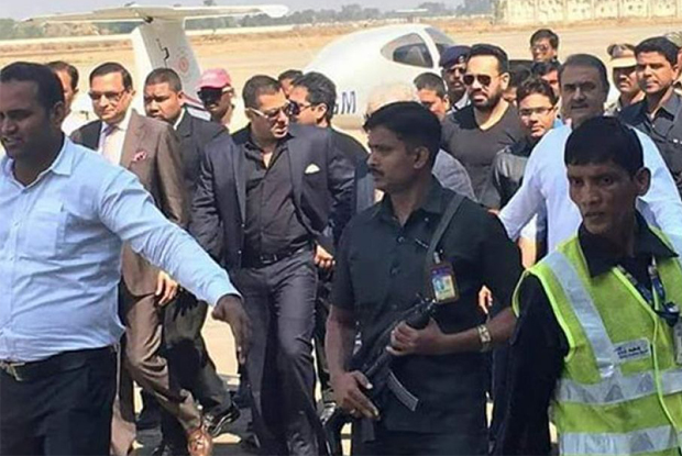 Salman Khan during his visit in Gondia