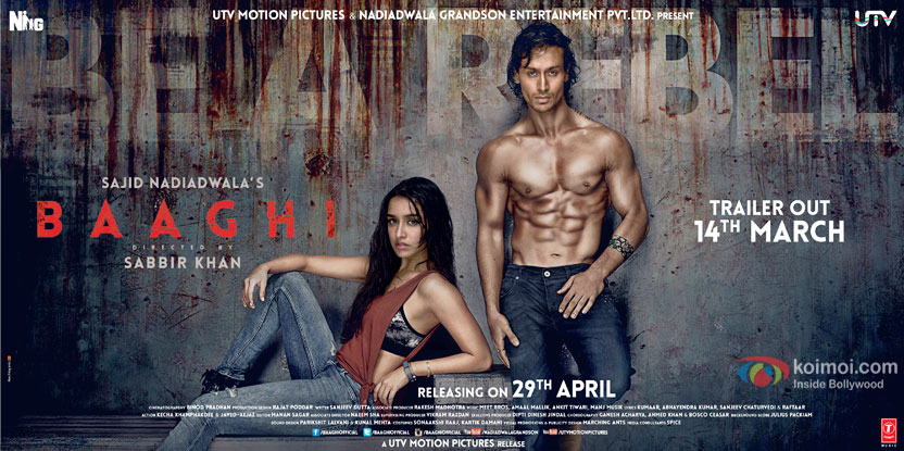 Baaghi Poster : Tiger Shroff & Shraddha Kapoor Look Smouldering!