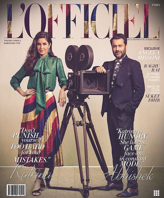Katrina Kaif and Abhishek Kapoor on L’Officiel Cover
