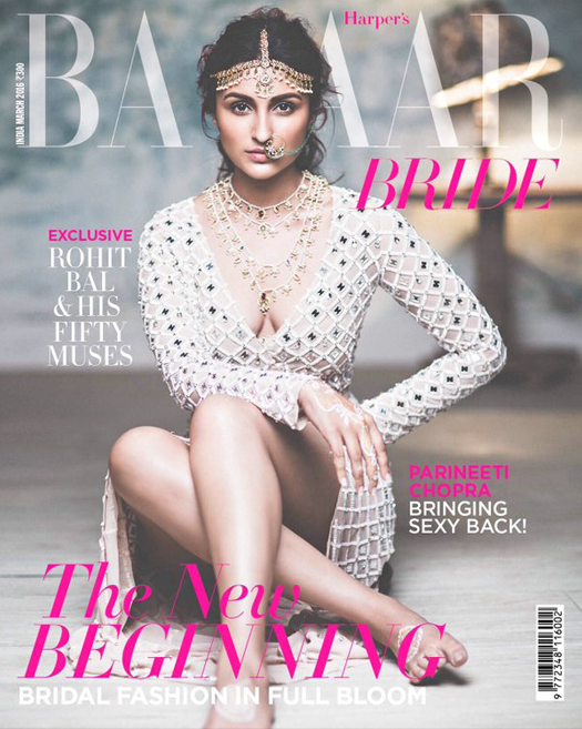  Parineeti Chopra on Harper’s Bazaar Bride Cover